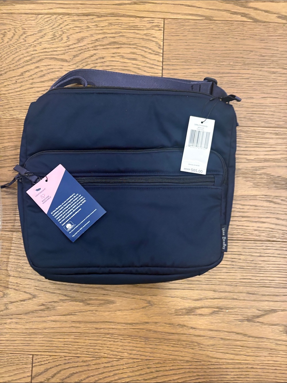 Vera Bradley Navy Blue Crossbody Messenger Bag